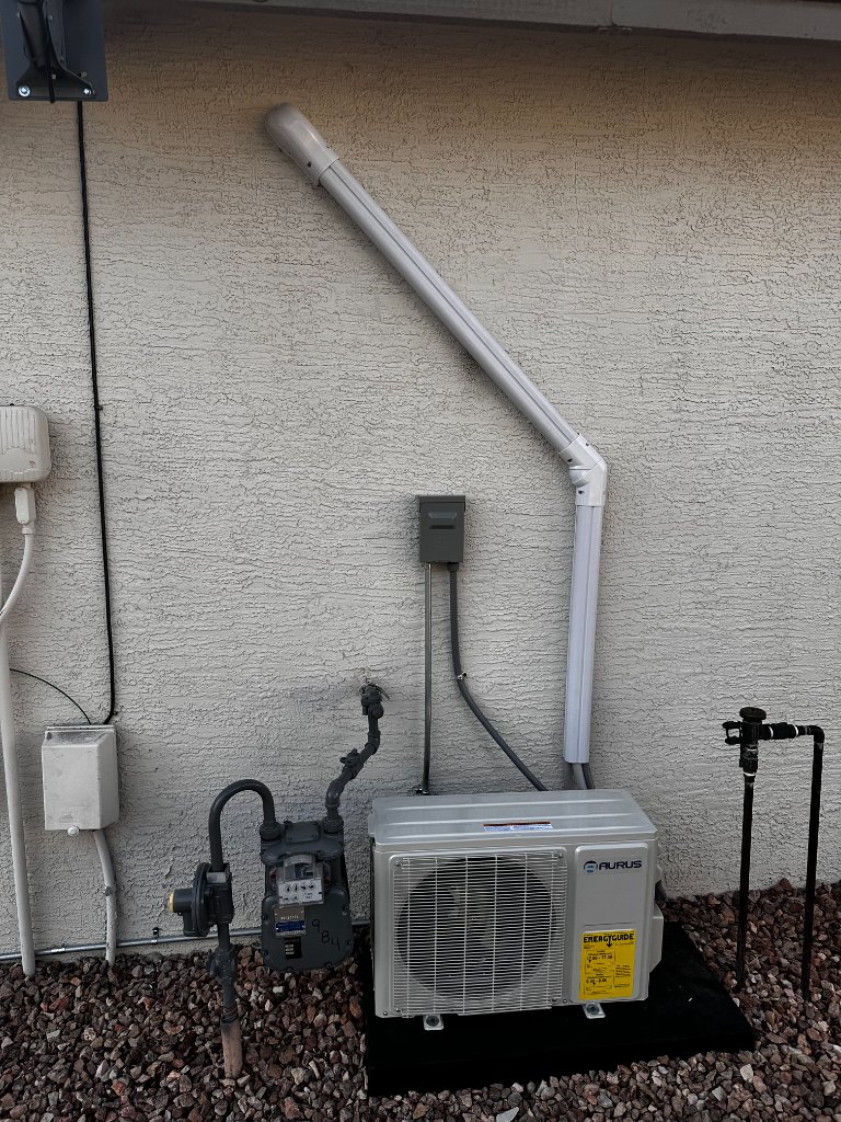 Mini split installation for RV Garage in Southern Utah