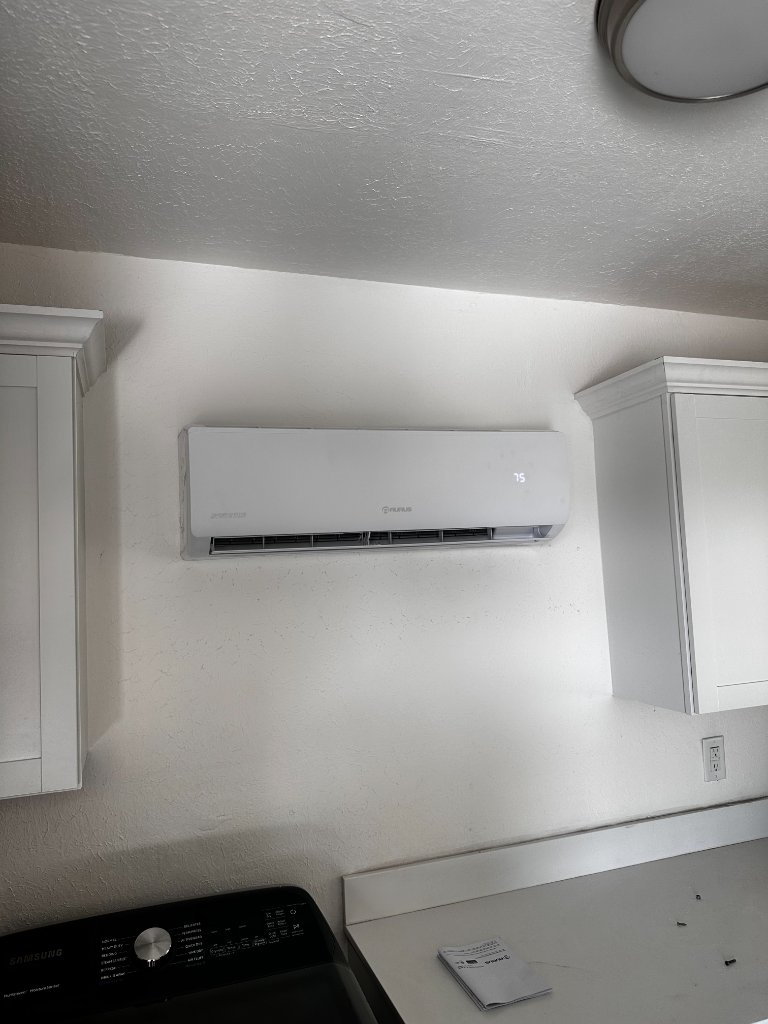 Two Car Garage mini-split installation