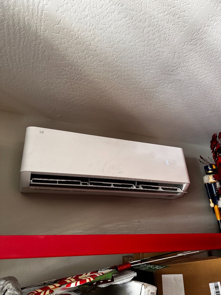 Mini split installation for Two Car Garage in Southern Utah